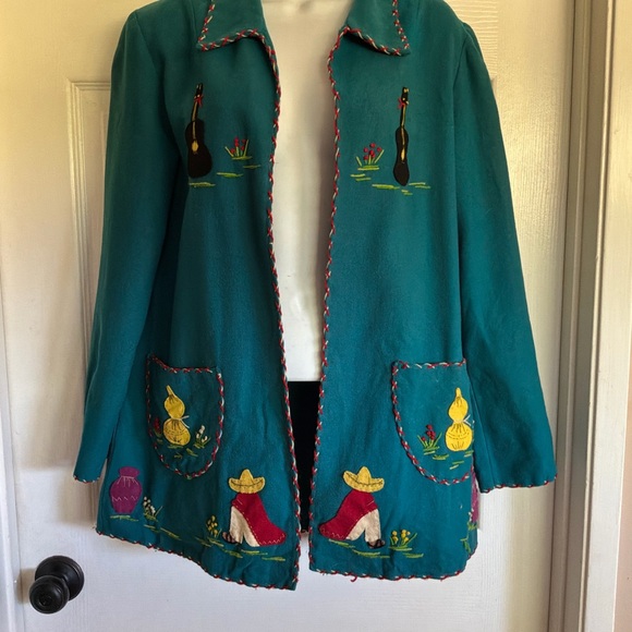 MEXICANA Jackets & Blazers - Vintage..LA MEXICANA..wool embroidery jacket